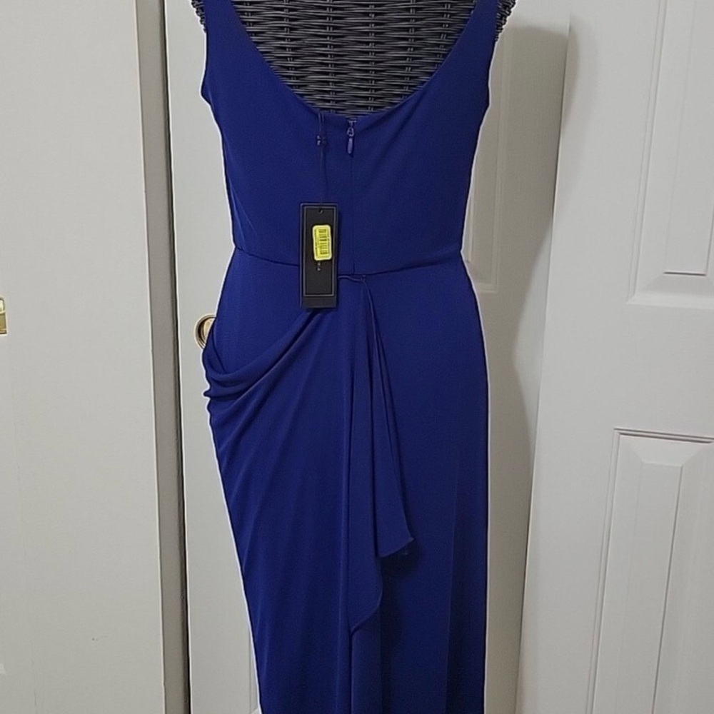 BCBGMaxAzria Royal Blue Asymmetrical Dress